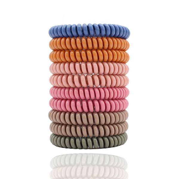 fashion basic screw spiral rubber bands with beautiful luster environmental friendly telephone wire hair loop botique rope wmtqud bdesybag, Silver
fashion basic screw spiral rubber bands with beautiful luster environmental friendly telephone wire hair loop botique rope wmtqud bdesybag, Silver