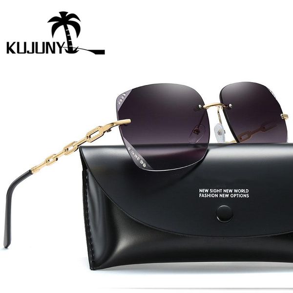 sunglasses kujuny frameless trimming women sun glasses ladies rimless diamond eyewears men hollow metal eyeglasses, White;black
sunglasses kujuny frameless trimming women sun glasses ladies rimless diamond eyewears men hollow metal eyeglasses, White;black