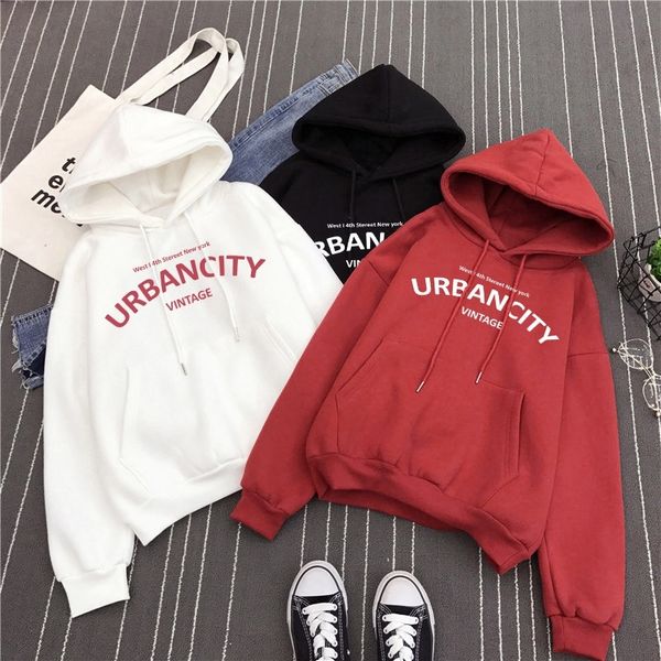 plus velvet warm soft letter printed hoodies women thicker simple all-match pockets leisure pullovers womens trendy sweatshirts 201202, Black
plus velvet warm soft letter printed hoodies women thicker simple all-match pockets leisure pullovers womens trendy sweatshirts 201202, Black
