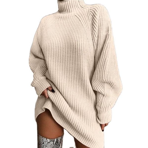 european and american womens clothing autumn and winter new knitwear mid-length raglan sleeve mock neck sweater dress, White;black
european and american womens clothing autumn and winter new knitwear mid-length raglan sleeve mock neck sweater dress, White;black