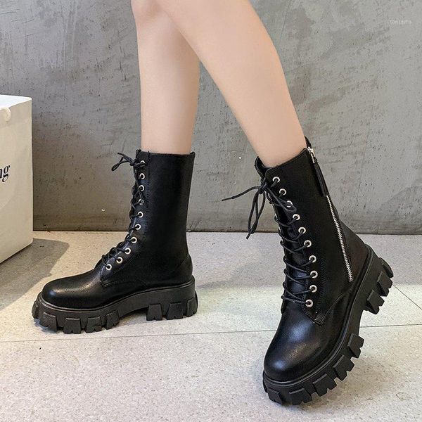 fashion platform black pu leather ankle boots for women autumn winter shoes woman thick bottom zipper motorcycle botas1
fashion platform black pu leather ankle boots for women autumn winter shoes woman thick bottom zipper motorcycle botas1