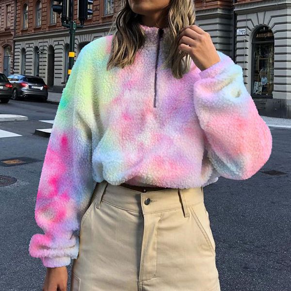 velo tie dye female hoodie plush long harvest sweatshirt casual pullover wiinter lwjn, Black
velo tie dye female hoodie plush long harvest sweatshirt casual pullover wiinter lwjn, Black
