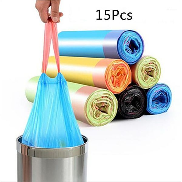 15pcs/roll plastic waste bag home kitchen thickening leakproof drawstring garbage bag portable trash1
15pcs/roll plastic waste bag home kitchen thickening leakproof drawstring garbage bag portable trash1