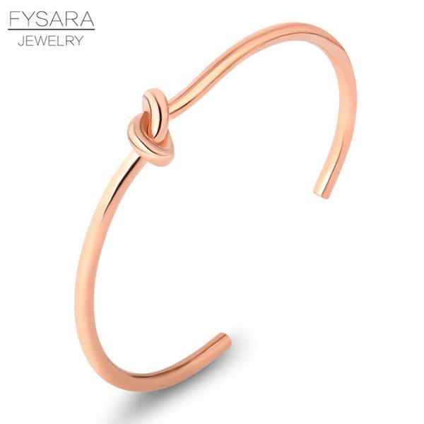 fysara simple knot cuff bracelet manchette couple screw bangle bracelet for women men pulseiras bridesmaid jewelry knot bangles sqciqe, Black
fysara simple knot cuff bracelet manchette couple screw bangle bracelet for women men pulseiras bridesmaid jewelry knot bangles sqciqe, Black