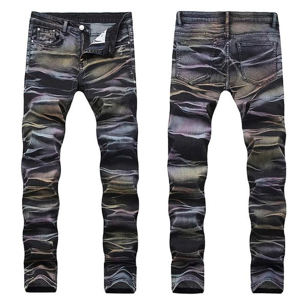 men new brand denim pants long design luxurious all-season jeans stretch slim rainbow plus size, Blue
men new brand denim pants long design luxurious all-season jeans stretch slim rainbow plus size, Blue