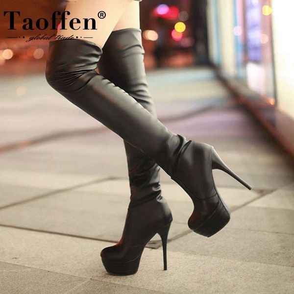 taoffen plus size 33-46 over knee thigh high boots women autumn winter long boots shoes women platform boots 201125, Black
taoffen plus size 33-46 over knee thigh high boots women autumn winter long boots shoes women platform boots 201125, Black