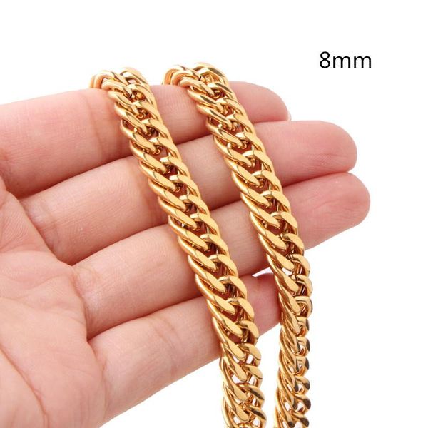 8mm wide men women choker chain 316l stainless steel curb cuban link chain necklace & bracelet jewelry christmas gift, Silver
8mm wide men women choker chain 316l stainless steel curb cuban link chain necklace & bracelet jewelry christmas gift, Silver