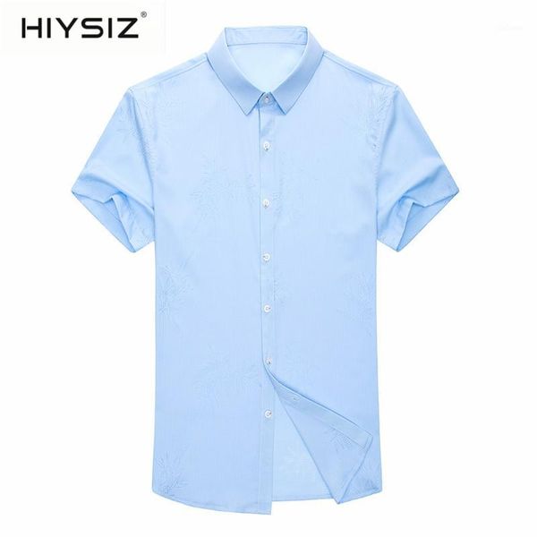 hiysiz men shirt spring summer short sleeve business casual shirts cotton mens clothes fashion pattern camisa masculina h6014s1, White;black
hiysiz men shirt spring summer short sleeve business casual shirts cotton mens clothes fashion pattern camisa masculina h6014s1, White;black