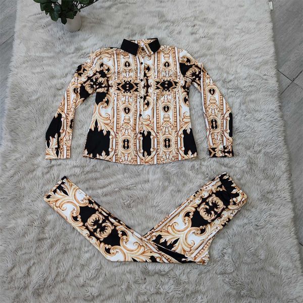 fashion women's two piece pants suits with digital printing designer style 2 pieces suit tracksuit women spring outfits women clothing, White
fashion women's two piece pants suits with digital printing designer style 2 pieces suit tracksuit women spring outfits women clothing, White