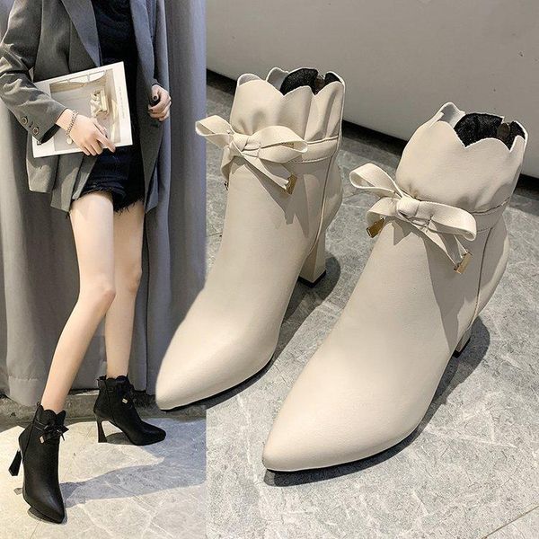 toe women shoes boots spring autumn chunky heel ankle boots fashion bows black beige wedding shoes bride zipper
toe women shoes boots spring autumn chunky heel ankle boots fashion bows black beige wedding shoes bride zipper