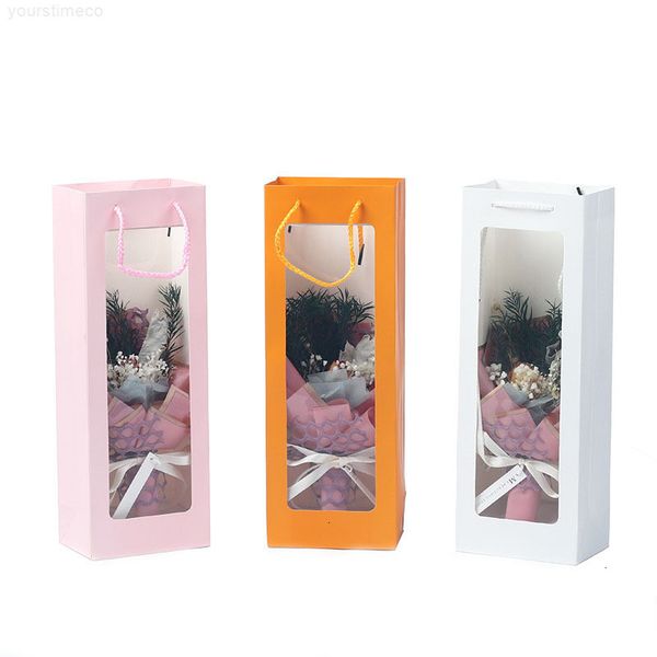 flower window solid kraft wine transparent champange paper present bag festival gift packing pack
flower window solid kraft wine transparent champange paper present bag festival gift packing pack
