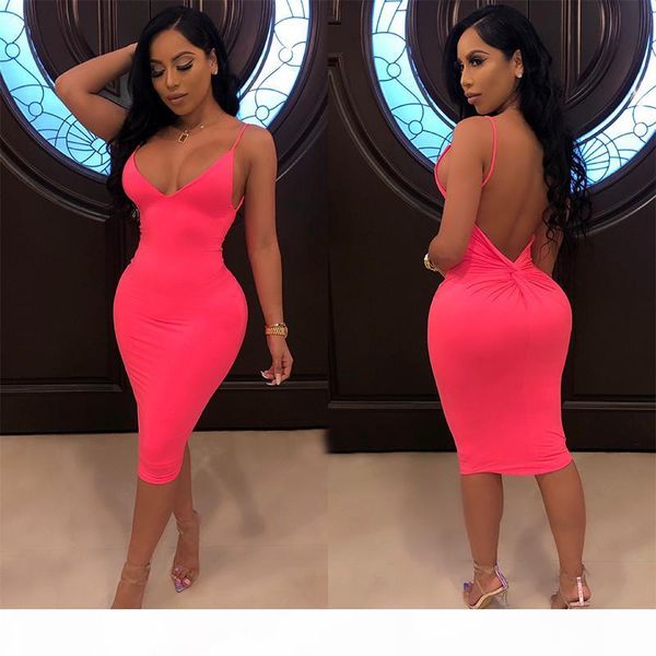 women backless dresses solid color sleeveless skirt fashion bodycon dress night club clothing spaghetti strap dress 2185, Black;gray
women backless dresses solid color sleeveless skirt fashion bodycon dress night club clothing spaghetti strap dress 2185, Black;gray