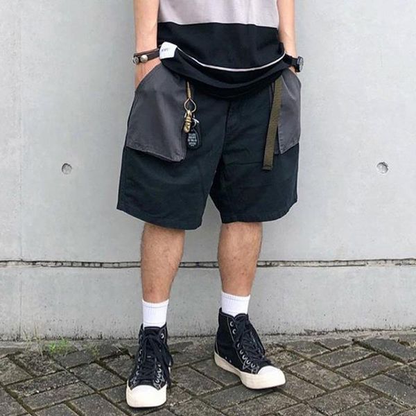 vintage colorblock pockets shorts men streetwear hip hop baggy knee-length pants casual wide-leg short pants men's1, White;black
vintage colorblock pockets shorts men streetwear hip hop baggy knee-length pants casual wide-leg short pants men's1, White;black