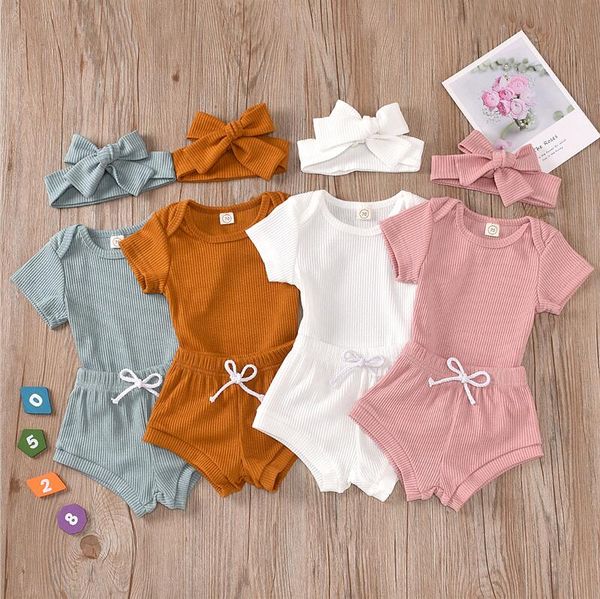 kids solid t shirt shorts headband suits baby boys girls clothing sets fashion article pit pp pants bowknot hairband set wq429, White
kids solid t shirt shorts headband suits baby boys girls clothing sets fashion article pit pp pants bowknot hairband set wq429, White