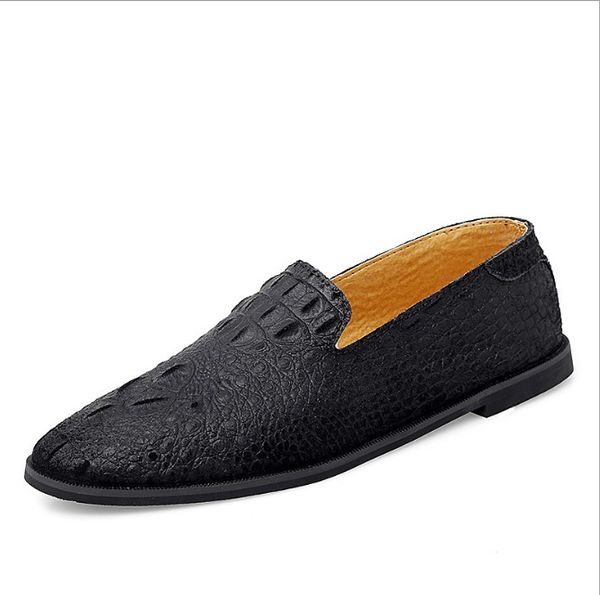 men slip-on genuine leather shoes casual male shoes driving moccasin soft non-slip loafers zapatos de hombre, Black
men slip-on genuine leather shoes casual male shoes driving moccasin soft non-slip loafers zapatos de hombre, Black