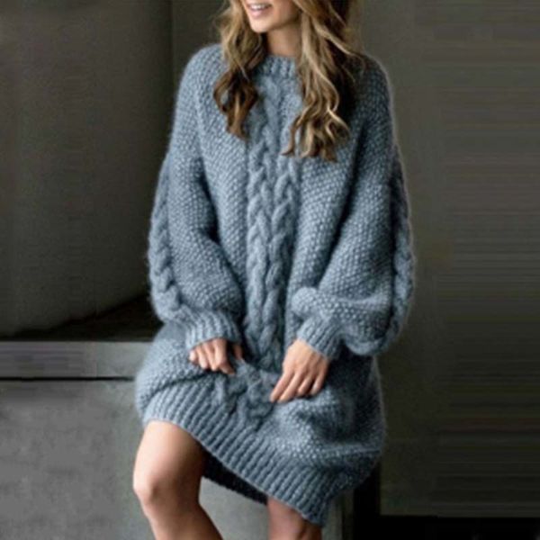 2020 new autumn and winter women's fashion long sleeves pure color casual o-neck knitting outfits sweater dress pullovers lj201126, White;black
2020 new autumn and winter women's fashion long sleeves pure color casual o-neck knitting outfits sweater dress pullovers lj201126, White;black