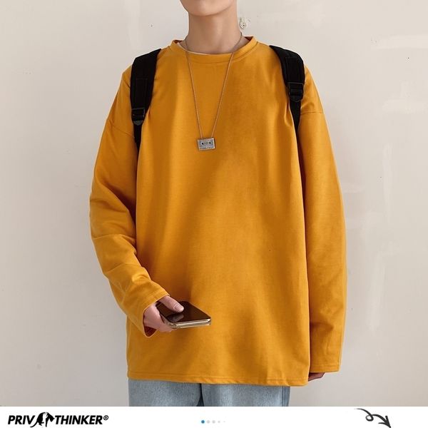 privathinker solid color men white long sleeve t shirts korean hip hop oversized man casual tee men's streetwear t shirts 201203, White;black
privathinker solid color men white long sleeve t shirts korean hip hop oversized man casual tee men's streetwear t shirts 201203, White;black