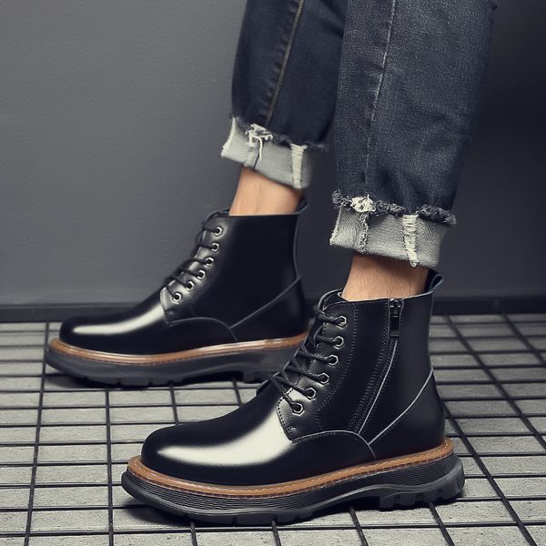 fashion brand famous of men desert leather work shoes made with cowboy tools platform ankle male chaussure boots dkm9, Black
fashion brand famous of men desert leather work shoes made with cowboy tools platform ankle male chaussure boots dkm9, Black