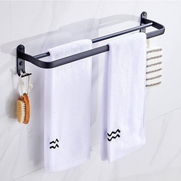 black aluminum towel rack wall-mounted punch towel holder bathroom accessories bath shelves home hardware1
black aluminum towel rack wall-mounted punch towel holder bathroom accessories bath shelves home hardware1