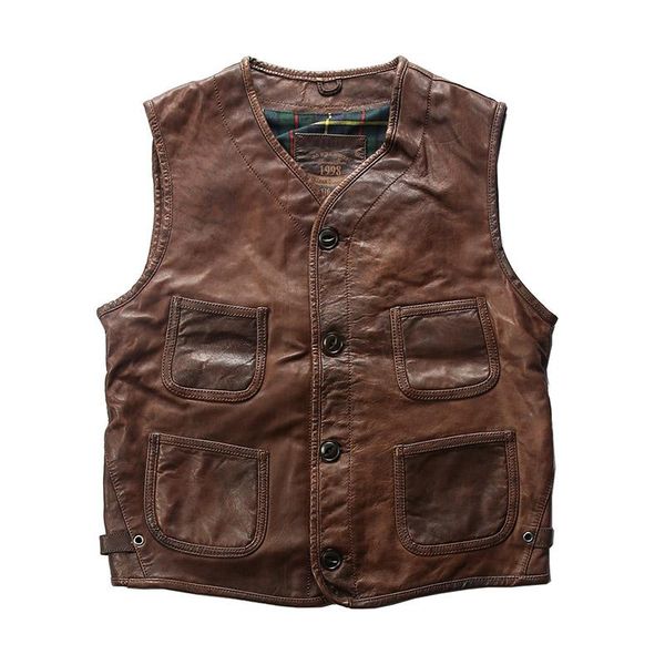 read description 320 asian size super quality sheep leather vintage waistcoat men's sheep stylish casual vest, Black;white
read description 320 asian size super quality sheep leather vintage waistcoat men's sheep stylish casual vest, Black;white