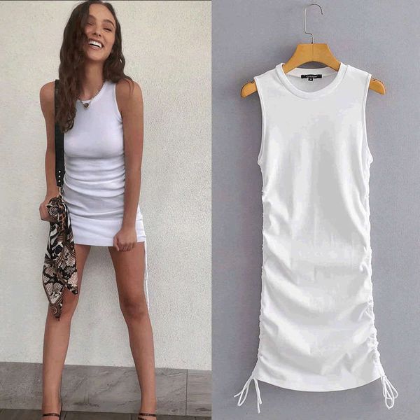 wind high show thin round neck short sleeve dress women's summer two side bandage waist closing tight hip skirt, Black;gray
wind high show thin round neck short sleeve dress women's summer two side bandage waist closing tight hip skirt, Black;gray