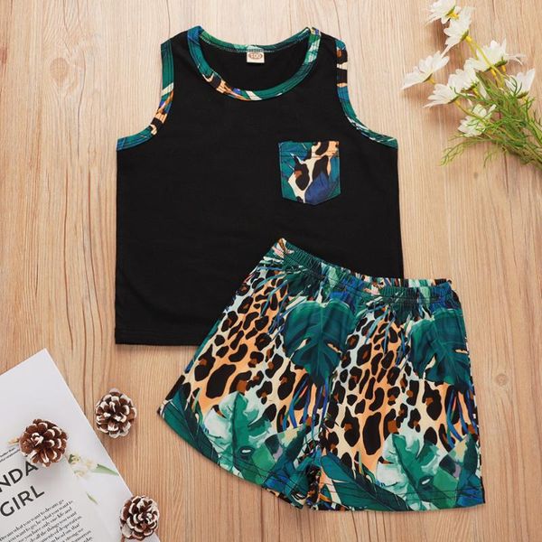 clothing sets 2021 winter children casual sleeveless black leopard short pants fashion 2pcs girl boys clothes 1-8t, White
clothing sets 2021 winter children casual sleeveless black leopard short pants fashion 2pcs girl boys clothes 1-8t, White