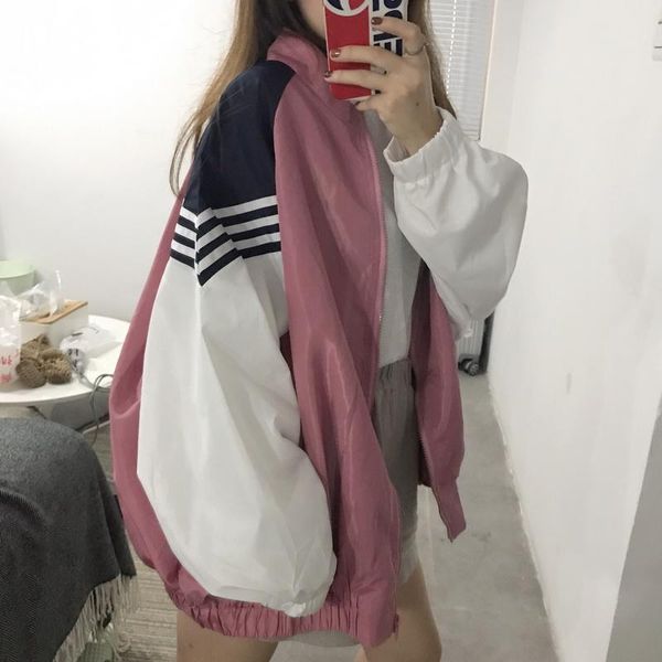 autumn new women's casual spring fashion jacket punk college harajuku zipper loose large size thin baseball long sleeve jacket, Black;brown
autumn new women's casual spring fashion jacket punk college harajuku zipper loose large size thin baseball long sleeve jacket, Black;brown