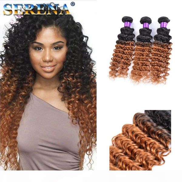 thick and smooth malaysian kinky curly wave ombre hair extensions two tone colored #1b 30 10-30'' deep wave virgin remy human hair, Black
thick and smooth malaysian kinky curly wave ombre hair extensions two tone colored #1b 30 10-30'' deep wave virgin remy human hair, Black
