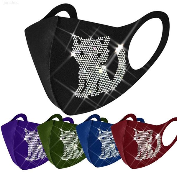 2021 designer face cotton men and women graffiti dustproof breathable black color trendy cat flash diamond mask
2021 designer face cotton men and women graffiti dustproof breathable black color trendy cat flash diamond mask