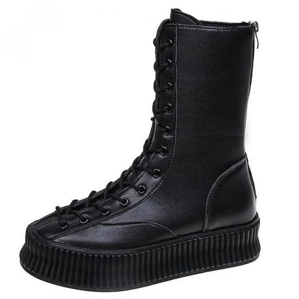 boots 2021 fashion motorcycle genuine leather high-shoes increased outsole ankle zip cross-tied, Black
boots 2021 fashion motorcycle genuine leather high-shoes increased outsole ankle zip cross-tied, Black