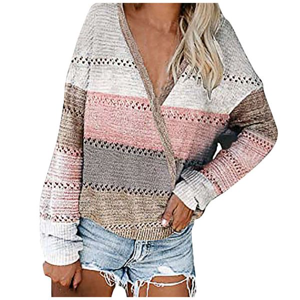 vip2020 autumn winter loose stripe long sleeve wool knitted women's sweater, White;black
vip2020 autumn winter loose stripe long sleeve wool knitted women's sweater, White;black