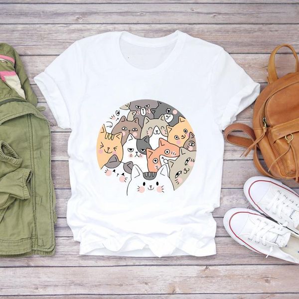 women t-shirts cat cartoon animal pet fashion 90s style summer autumn print lady womens graphic t shirt female tee t-shirt, White
women t-shirts cat cartoon animal pet fashion 90s style summer autumn print lady womens graphic t shirt female tee t-shirt, White