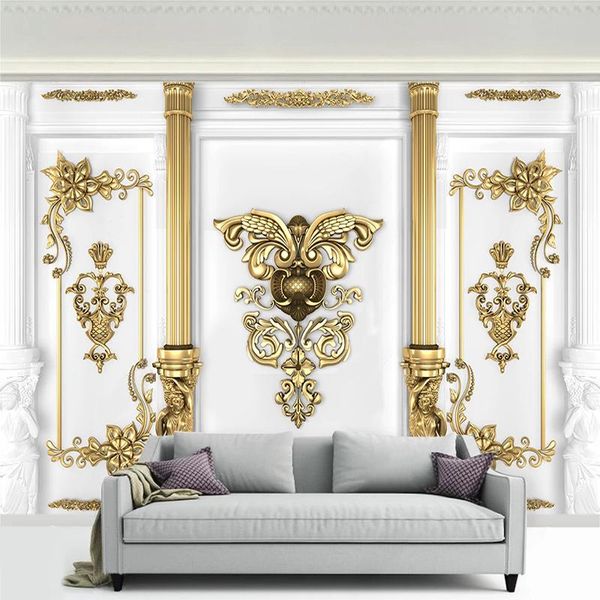 wallpapers custom 3d wall murals wallpaper european style golden flower carved po papel de parede bedroom living room decor paper
wallpapers custom 3d wall murals wallpaper european style golden flower carved po papel de parede bedroom living room decor paper