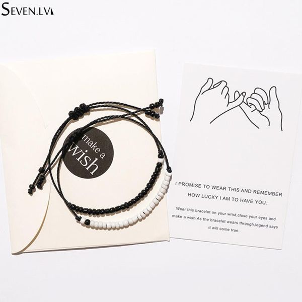 charm bracelets lucky beads adjustable hand woven rope lovers bracelet jewelry creative wish friendship card trendy for women and men, Golden;silver
charm bracelets lucky beads adjustable hand woven rope lovers bracelet jewelry creative wish friendship card trendy for women and men, Golden;silver