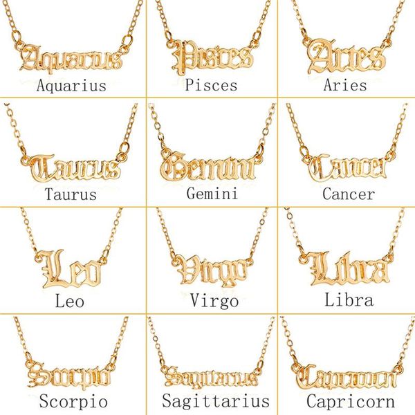 chokers 12 zodiac letters pendant necklace old english scorpio aries taurus gemini cancer leo choker horoscope signs friendship, Golden;silver
chokers 12 zodiac letters pendant necklace old english scorpio aries taurus gemini cancer leo choker horoscope signs friendship, Golden;silver