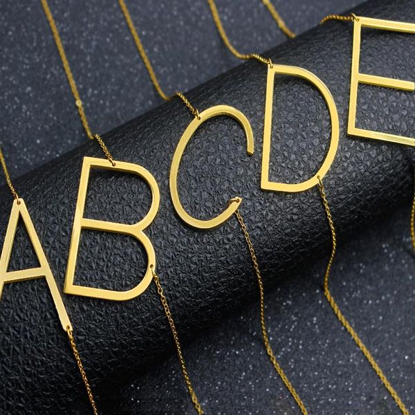 stainless english alphabet initial necklace silver gold plated capital letter pendant fashion jewelry for women 2021
stainless english alphabet initial necklace silver gold plated capital letter pendant fashion jewelry for women 2021