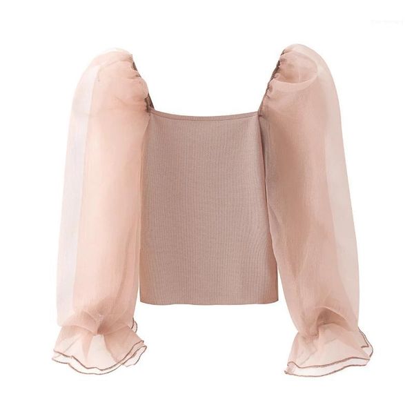 organza puff sleeve splicing woman elastic short shirt crop 2020 fashion ladies casual slim blouse s72031, White
organza puff sleeve splicing woman elastic short shirt crop 2020 fashion ladies casual slim blouse s72031, White