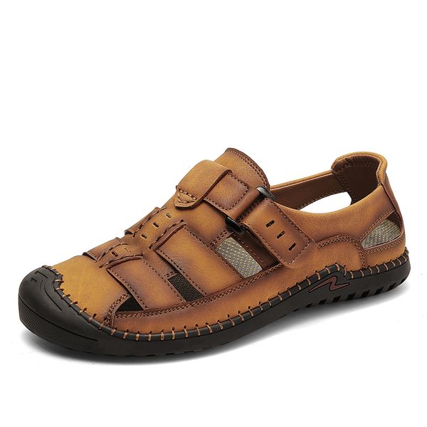 design korean recreational of breathable men summer shoes outdoors and leather sandals alias hombre zapsandatos w6wm, Black
design korean recreational of breathable men summer shoes outdoors and leather sandals alias hombre zapsandatos w6wm, Black