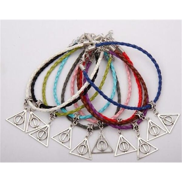 pendant 50pcs/bag antique silver deathly hallows charm multi 20+5cm leather rope bracelet women jewelry accessories7
pendant 50pcs/bag antique silver deathly hallows charm multi 20+5cm leather rope bracelet women jewelry accessories7