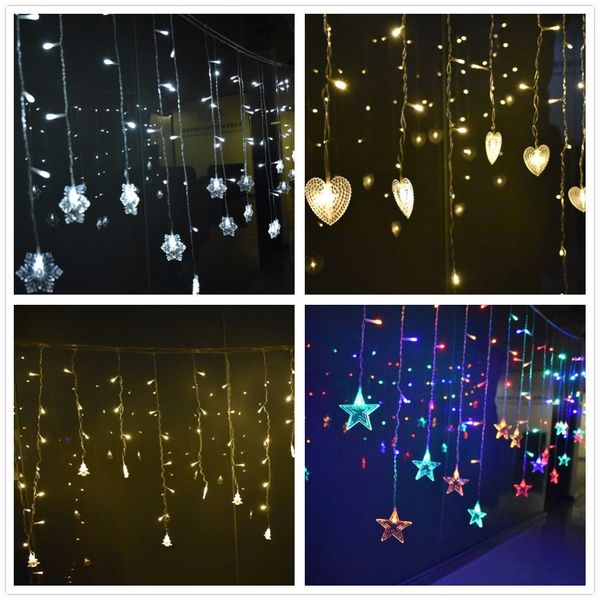 snowflake star curtain led string lights 4.5m 96leds droop 0.4-0.6m icicle fairy lights wedding party garland decoration light
snowflake star curtain led string lights 4.5m 96leds droop 0.4-0.6m icicle fairy lights wedding party garland decoration light
