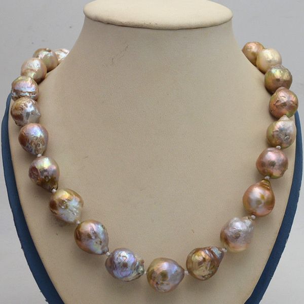 fine pearl jewelry new natural 14x17mm reborn baroque edison purple pearls knot necklace 18, Silver
fine pearl jewelry new natural 14x17mm reborn baroque edison purple pearls knot necklace 18, Silver