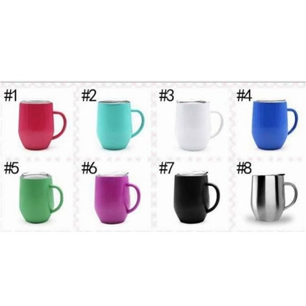 12oz egg cup stainless steel tumbler wine glasses water bottle double layer vacuum insulated beer mug champagne coffee mugs with handle a05 
12oz egg cup stainless steel tumbler wine glasses water bottle double layer vacuum insulated beer mug champagne coffee mugs with handle a05