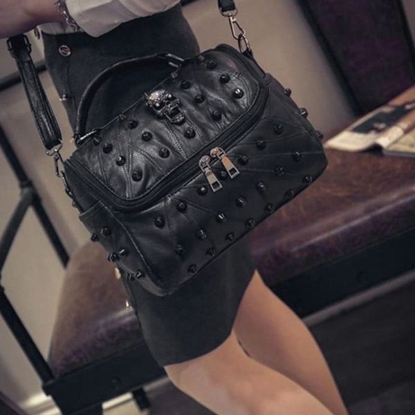 women bags split sheep leather messenger rivet skull tote handbag travel crossbody satchel purse handle bags c0225
women bags split sheep leather messenger rivet skull tote handbag travel crossbody satchel purse handle bags c0225