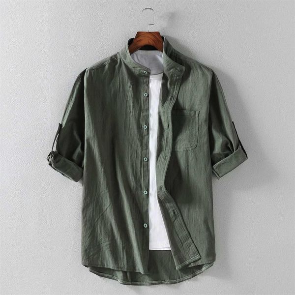 2020 summer shirts men loose thin cotton short sleeve shirts male fashion stand solid color 4xl 5xl, White;black
2020 summer shirts men loose thin cotton short sleeve shirts male fashion stand solid color 4xl 5xl, White;black