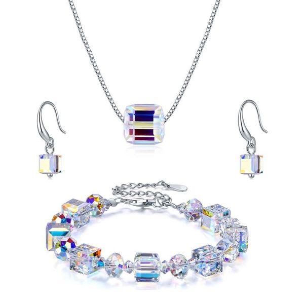 baffin colorful beads jewelry sets crystals from silver color cube pendant necklace dangle earrings bracelet for women
baffin colorful beads jewelry sets crystals from silver color cube pendant necklace dangle earrings bracelet for women