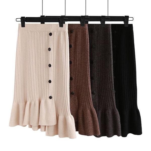 gigogou vintage women skirts high waist elastic band long knitted skirt irregular mermaid thick warm sweater skirt autumn winter y200326, Black
gigogou vintage women skirts high waist elastic band long knitted skirt irregular mermaid thick warm sweater skirt autumn winter y200326, Black