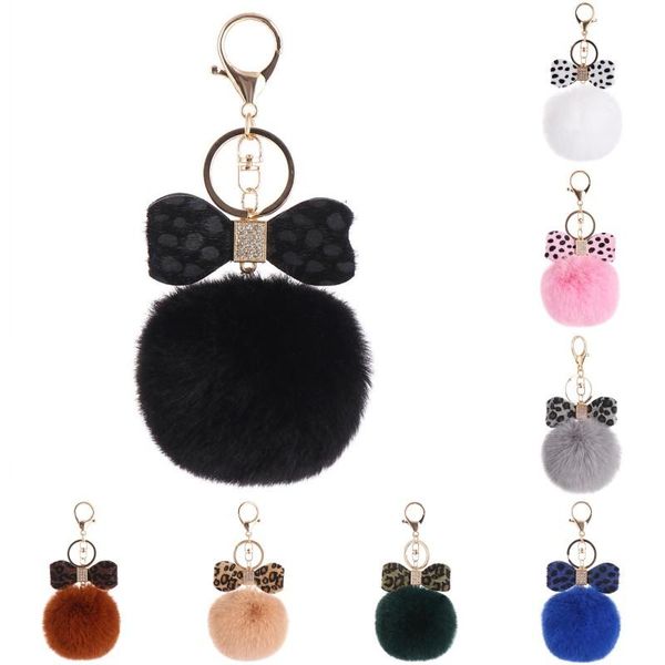 faux soft keyrings rabbit pom pom keychain leopard crystal key ring fluffy fur ball keychains women bag car charm pendant, Slivery;golden
faux soft keyrings rabbit pom pom keychain leopard crystal key ring fluffy fur ball keychains women bag car charm pendant, Slivery;golden