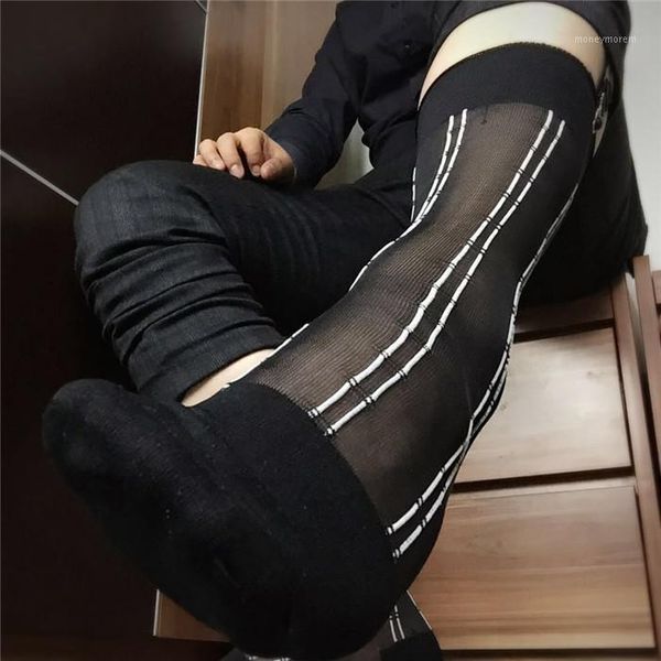 men's socks men's stocking business dress stockings sheer exotic formal wear suit men transparent strip socks1, Black
men's socks men's stocking business dress stockings sheer exotic formal wear suit men transparent strip socks1, Black