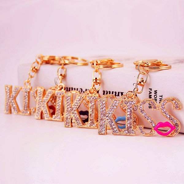 kiss letters keychain red lips keyring women crystal lady purse handbag bag pendant for car key chains rings holder, Silver
kiss letters keychain red lips keyring women crystal lady purse handbag bag pendant for car key chains rings holder, Silver