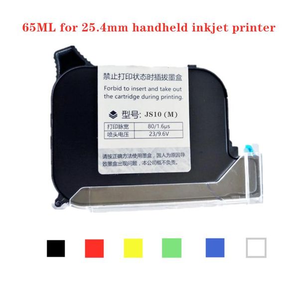 65ml 2588 quick-drying ink cartridges compatible cartridge for 25.4 mm handheld inkjet printer black red blue green yellow
65ml 2588 quick-drying ink cartridges compatible cartridge for 25.4 mm handheld inkjet printer black red blue green yellow